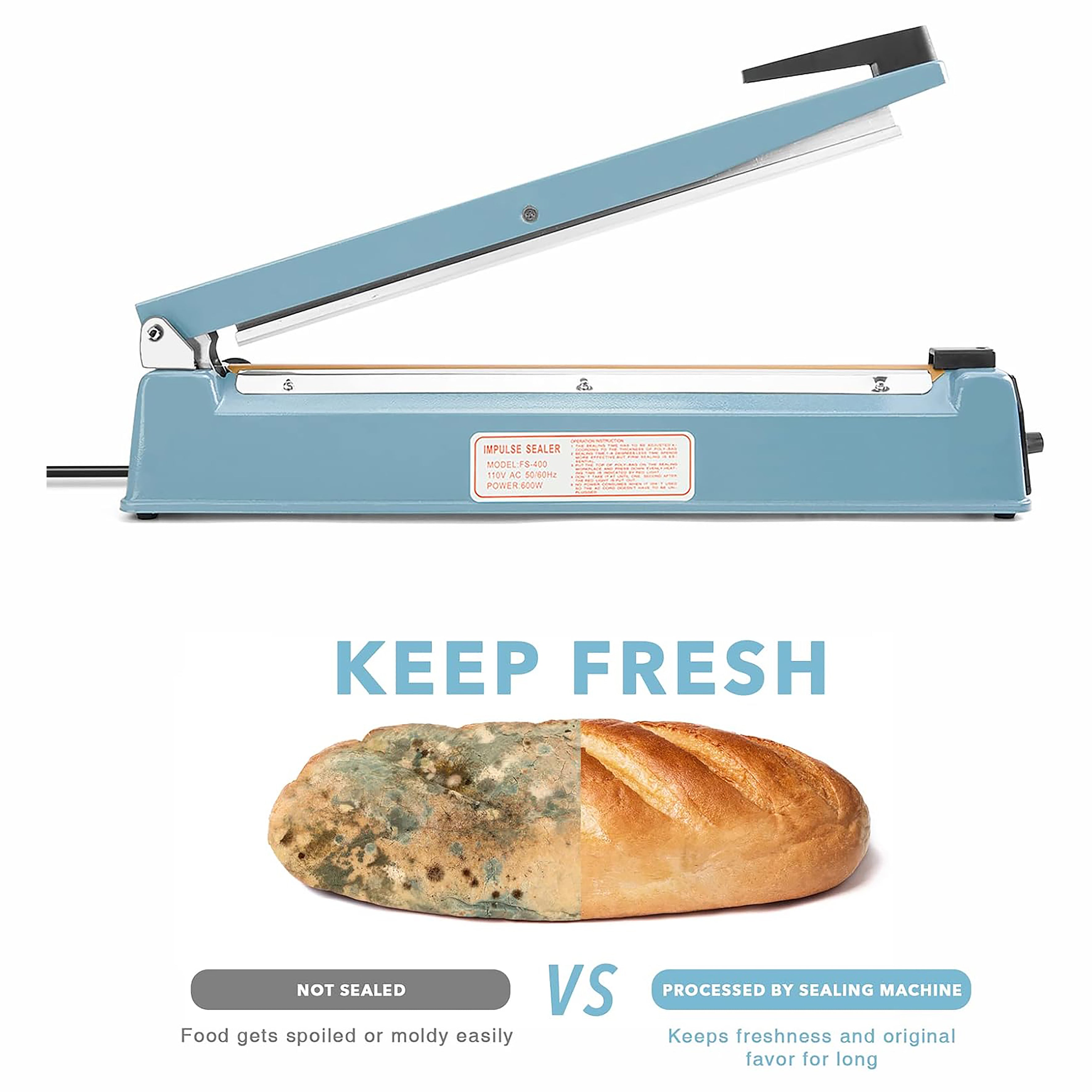 Reliable 300mm Impulse Heat Sealer Sealing Machine – Perfect for Plastic Bags, Pouches, and Industrial Packaging Needs